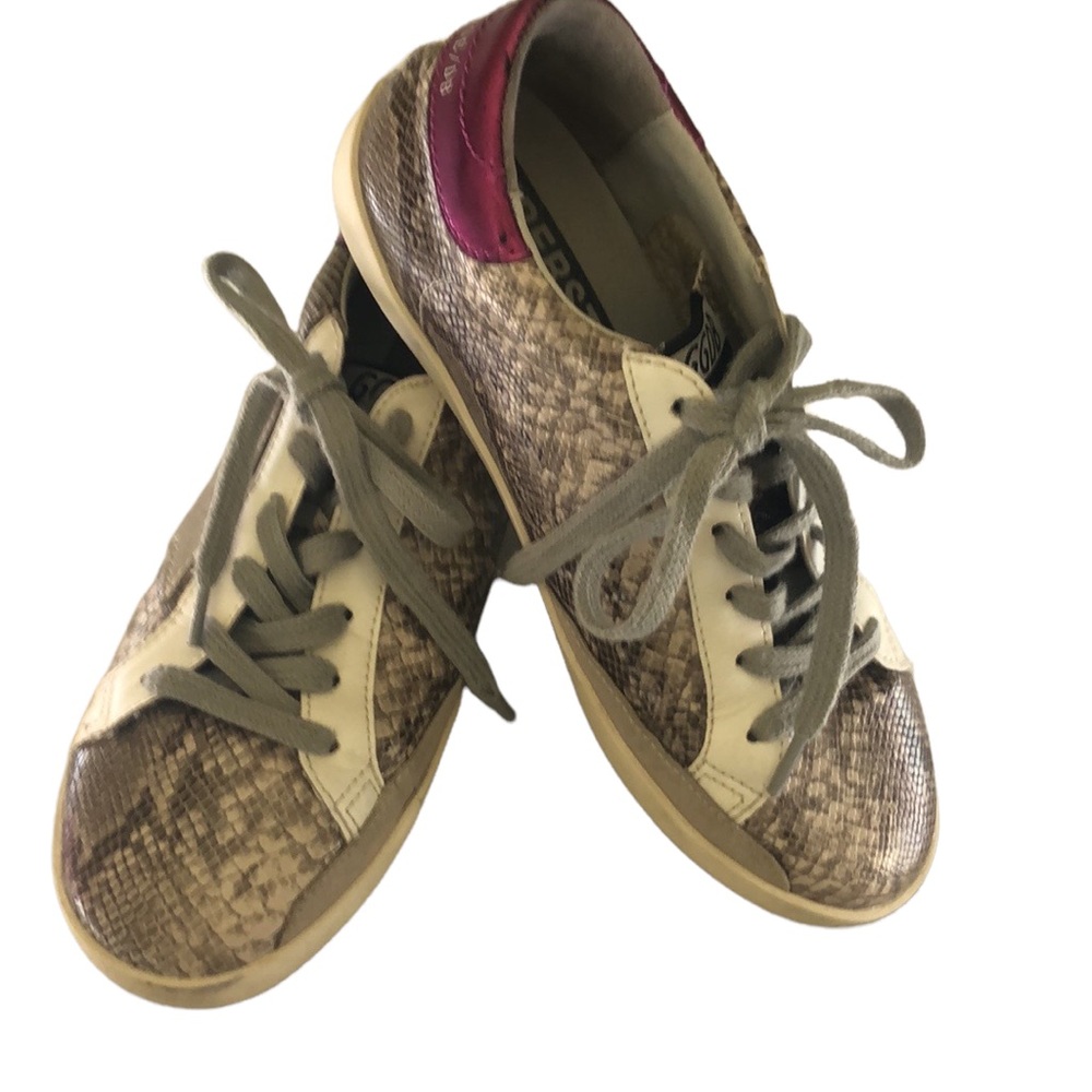 Superstar Snakeskin to look like GGDB Sneakers Size 7-fit like 6